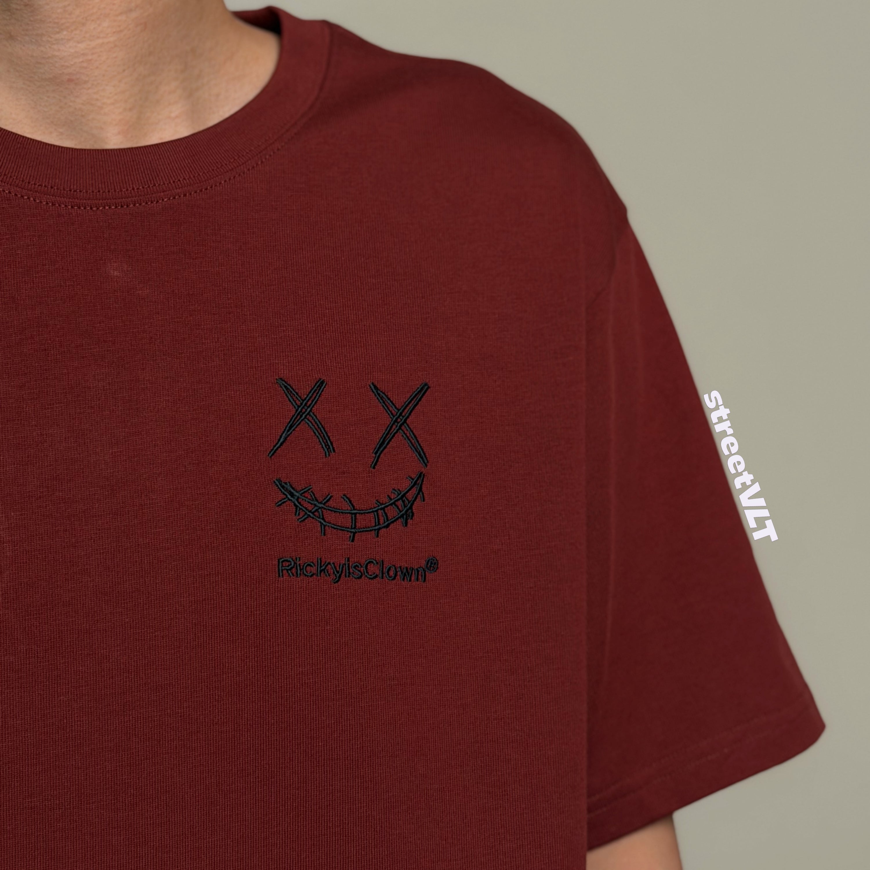 RIC Ricky is Clown Black Mamba Red Maroon Tee Original
