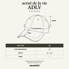 ADLV Cotton Napping 3D Embo Ball Cap Acme De La Vie