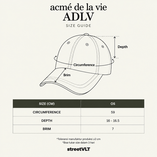 ADLV Cotton Napping 3D Embo Ball Cap Acme De La Vie