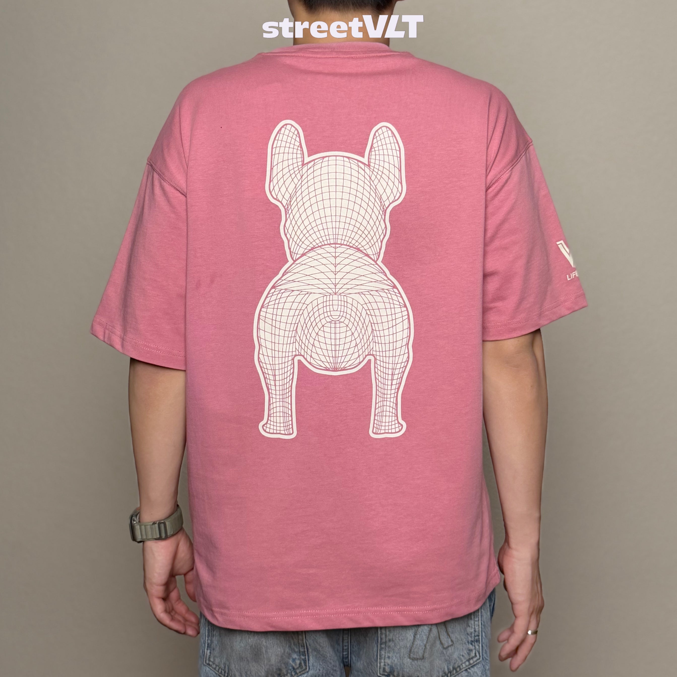 Life Work Korea Silket Big Radog Pink Tee Lifework Original
