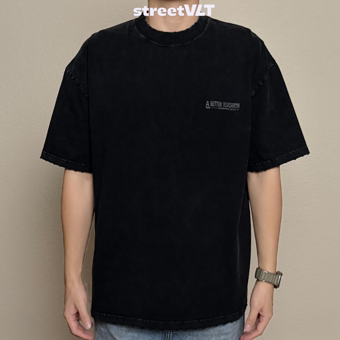 Gro Grocery X Toomore a Better Tomorrow Movie Poster Washed Tee