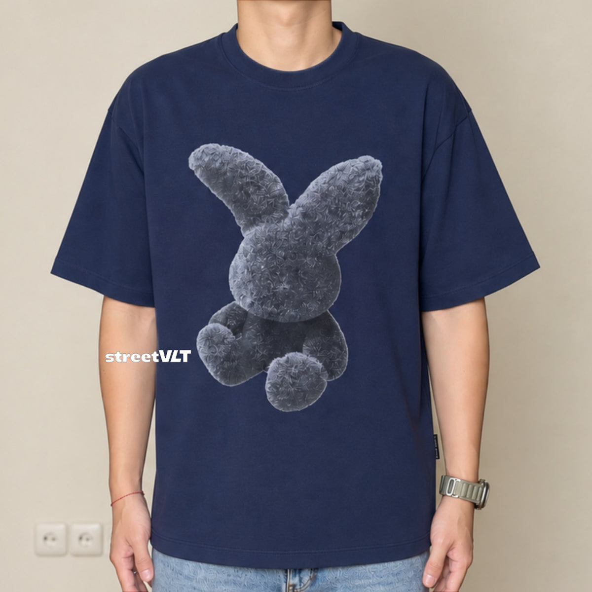 ADLV Fuzzy Rabbit Short Sleeve T-Shirt Acme De La Vie