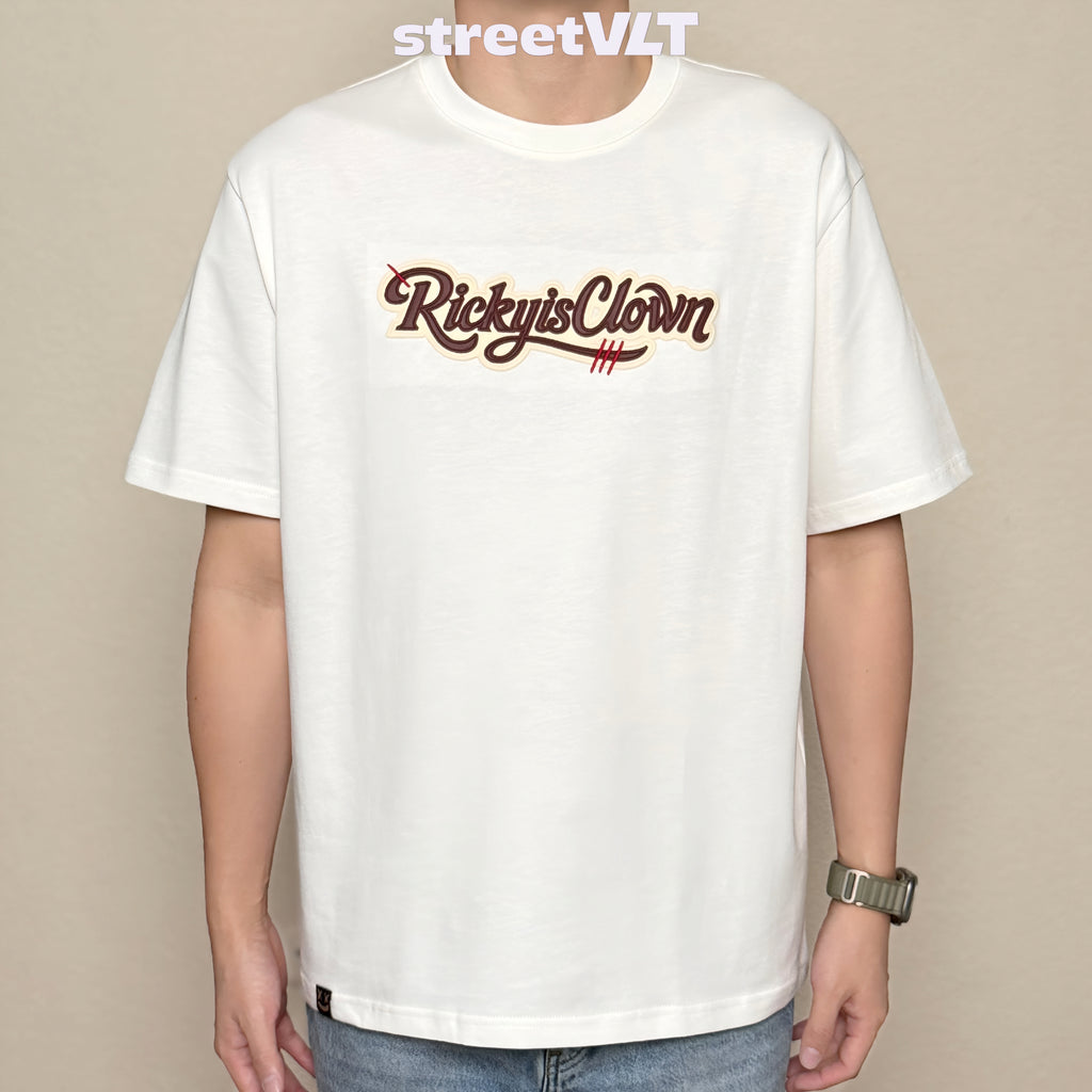 Ricky is Clown Overlapping Scarlet Tee