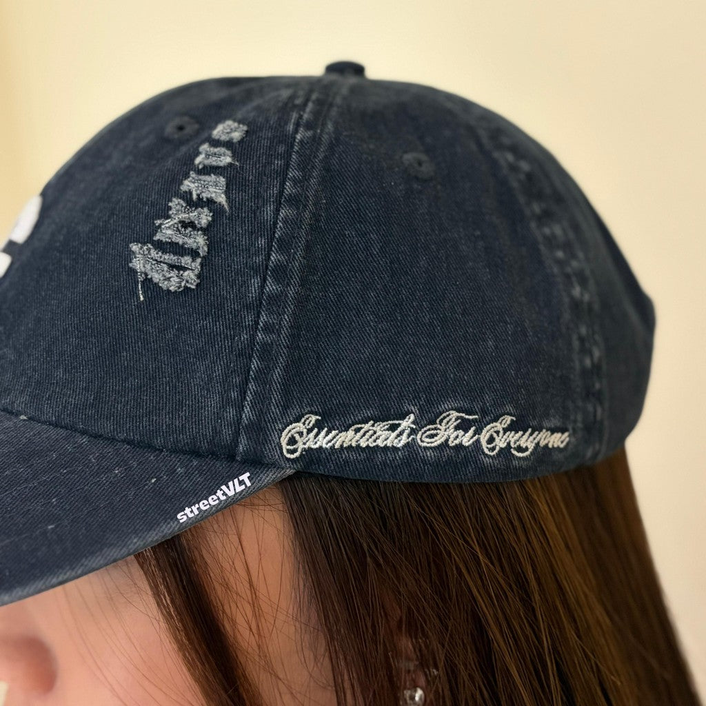 Gro Grocery G Logo Vintage Distressed Cap