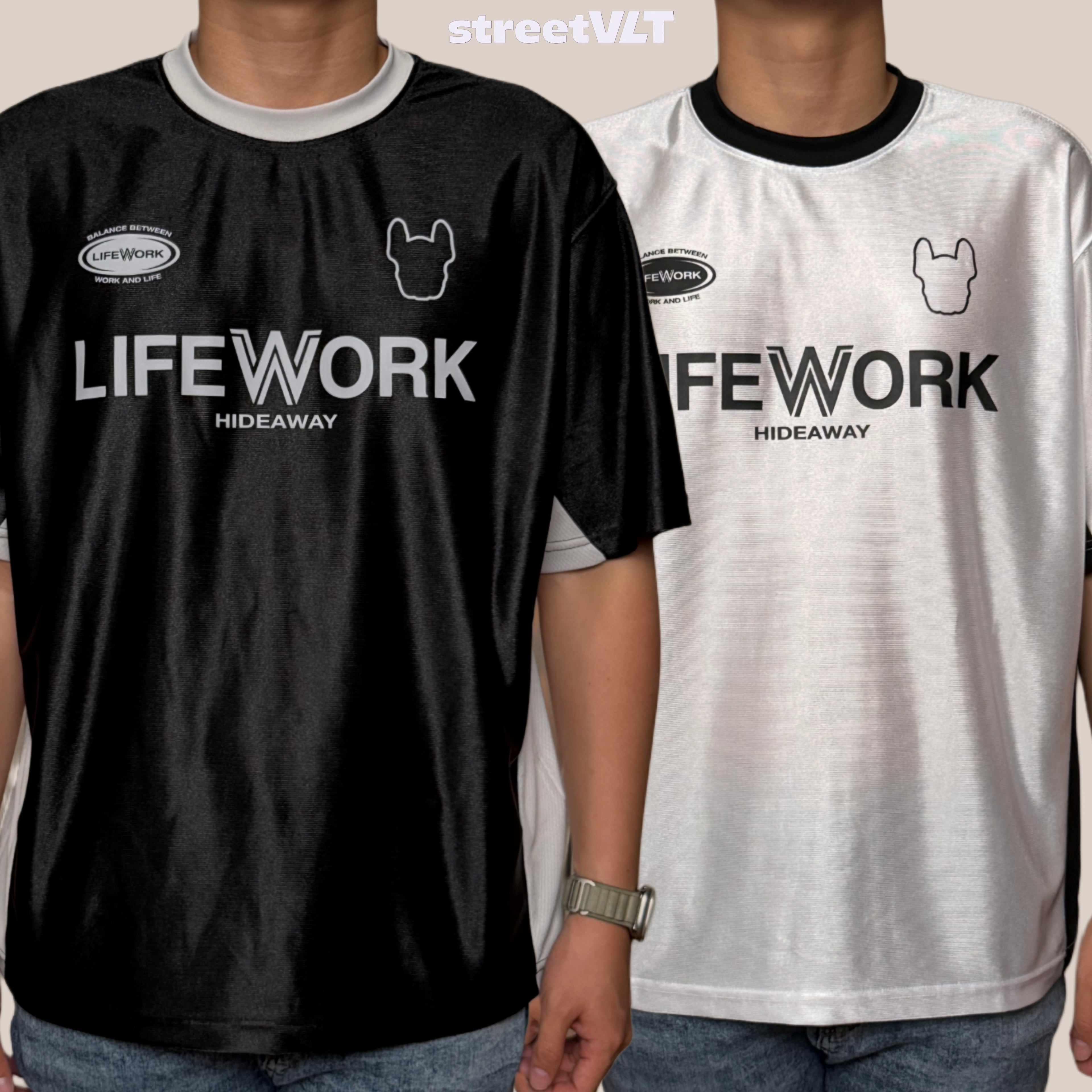 Life Work Korea Blockcore Cyba Color Block Tee