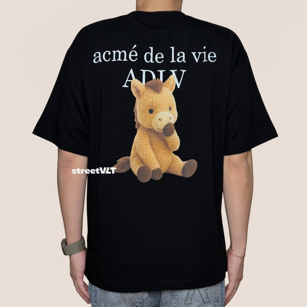 ADLV Horse Basic Logo Short Sleeve T-Shirt Acme De La Vie