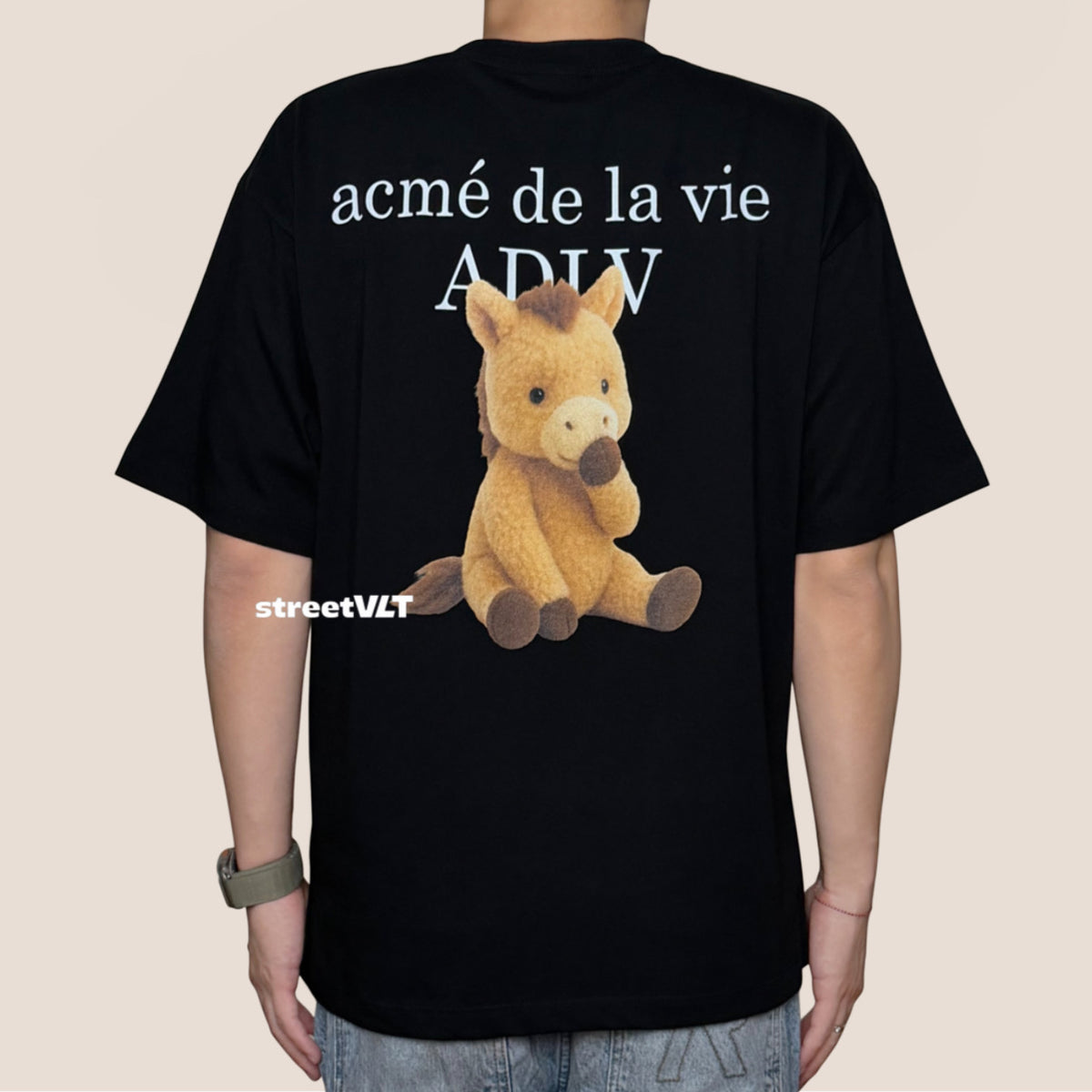 ADLV Horse Basic Logo Short Sleeve T-Shirt Acme De La Vie
