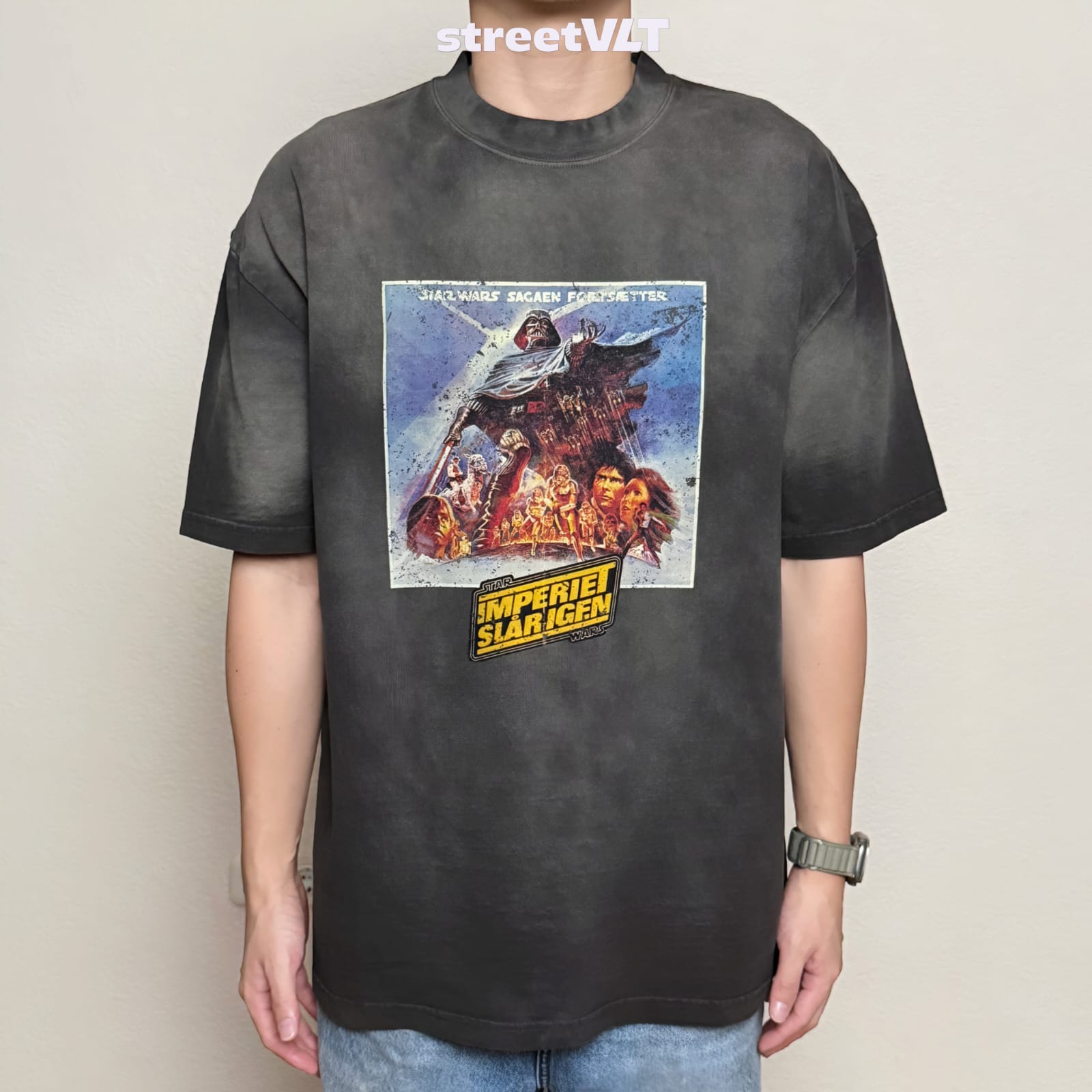 Gro Grocery Star Wars The Emperor Strikes Back 1980 Poster Washed Tee