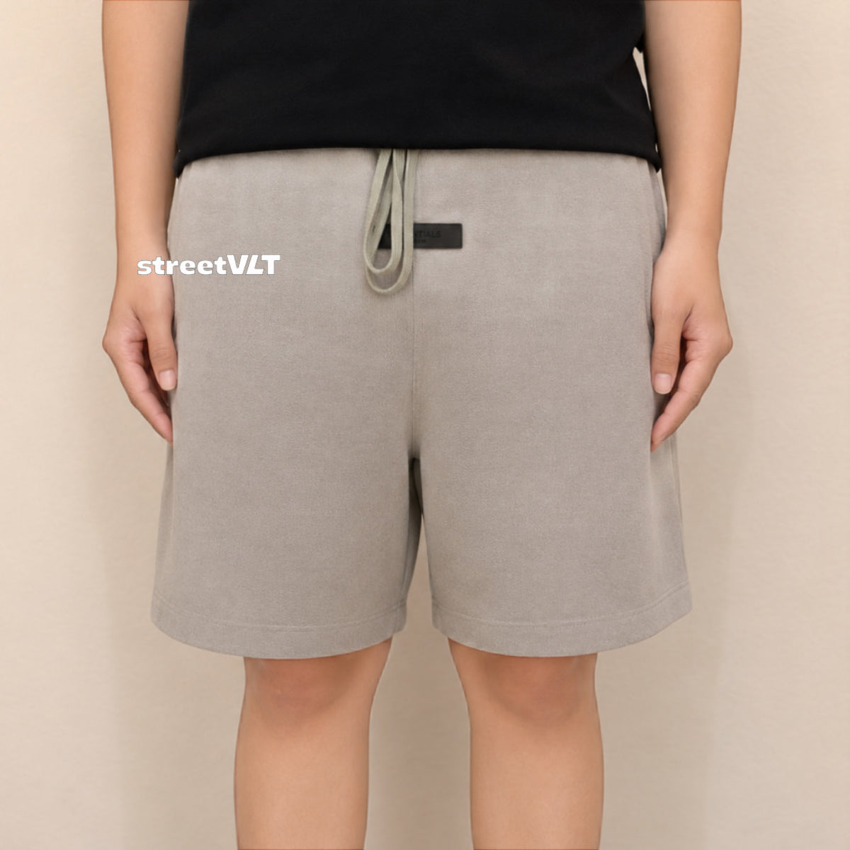 Essentials FOG Seal Gray Drawstring Shorts
