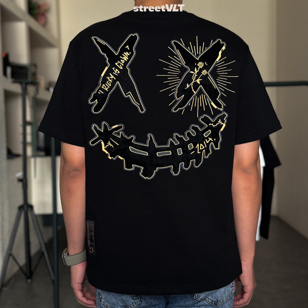 Ricky is Clown Golden Briar Thorn Bush Embroidered Tee