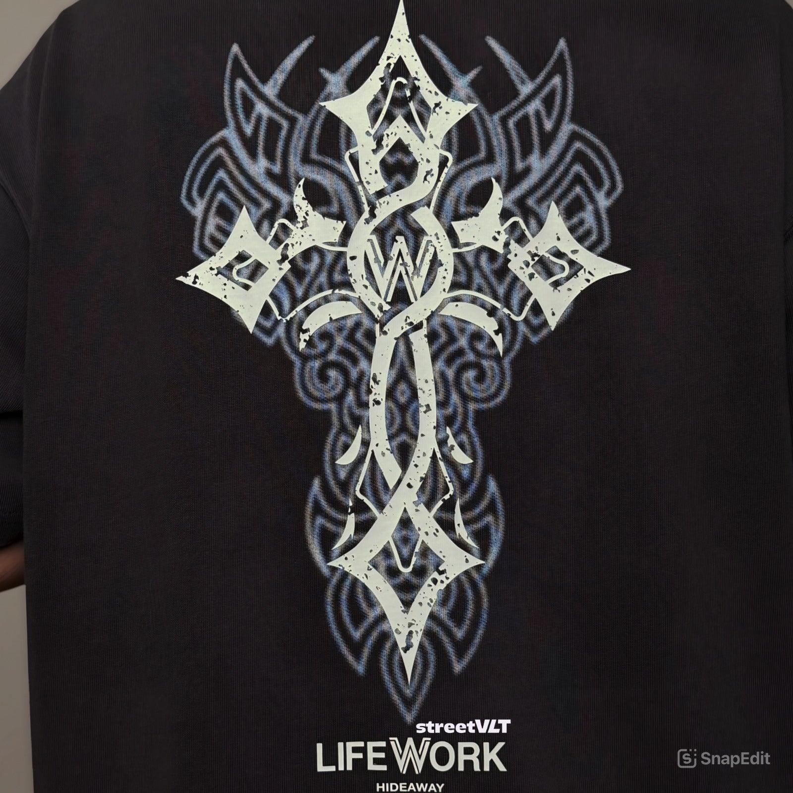 Life Work Korea Vintage Graphics Cross Tee