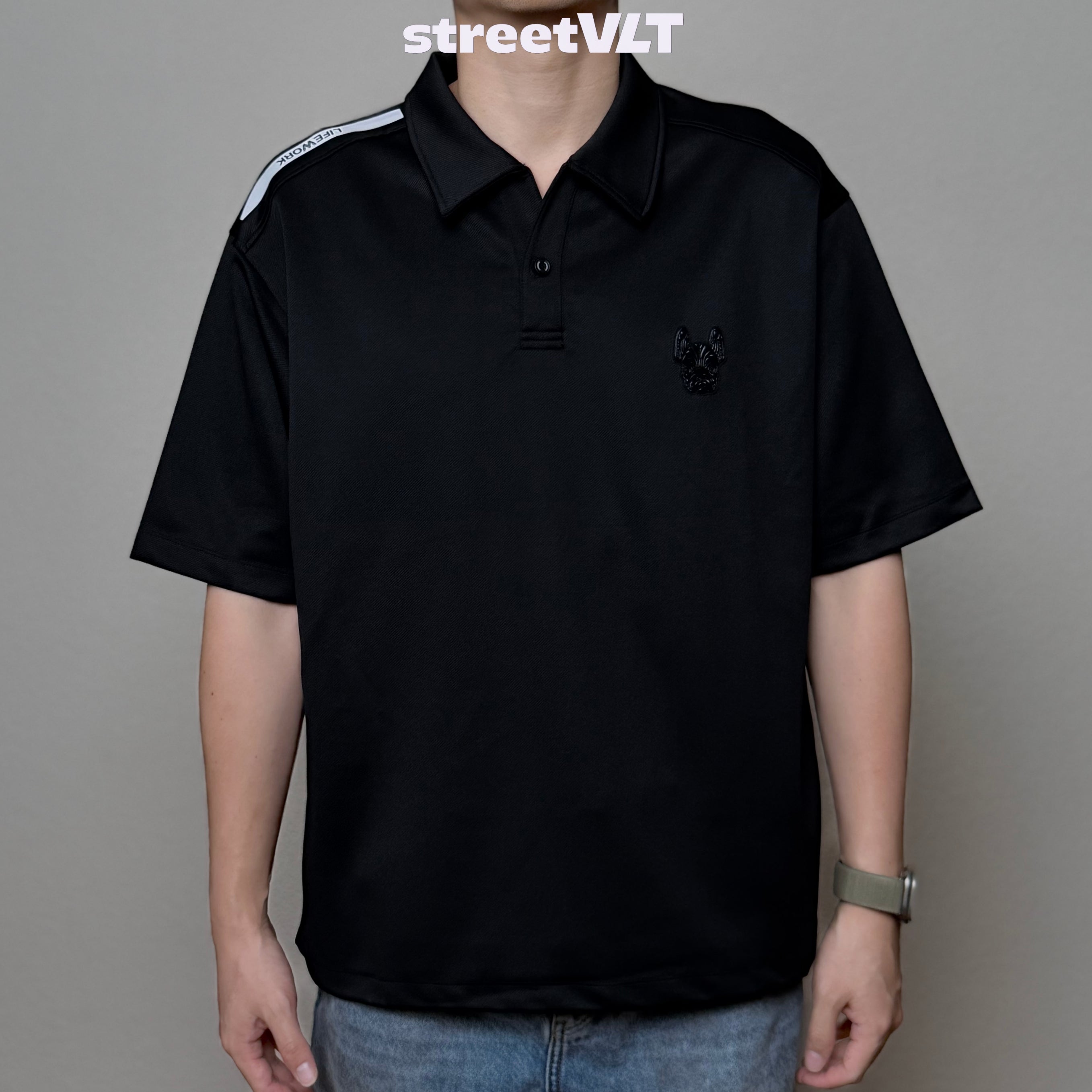 Life Work Korea One Button Polo Tee