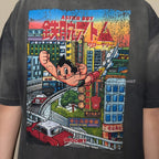 Gro Grocery X Toy Qube Astro Boy Hong Kong Poster Washed Tee