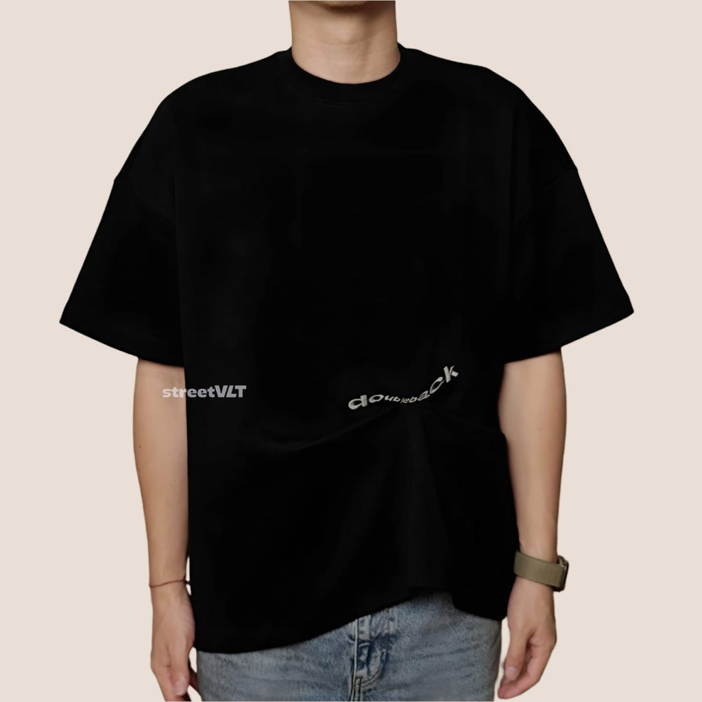 Doubleback Pin Up Black Oversized Black Tee