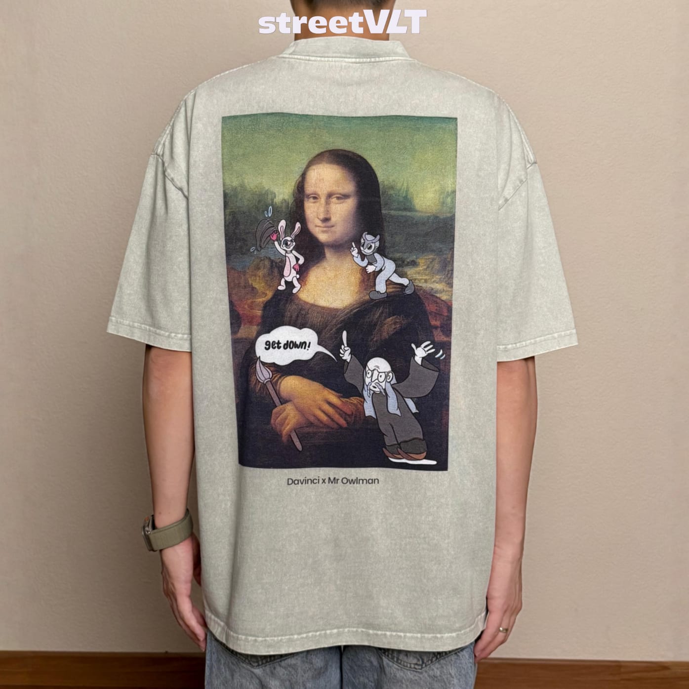 Gro Grocery X Mr. Owlman & Friend Mona Lisa Tee
