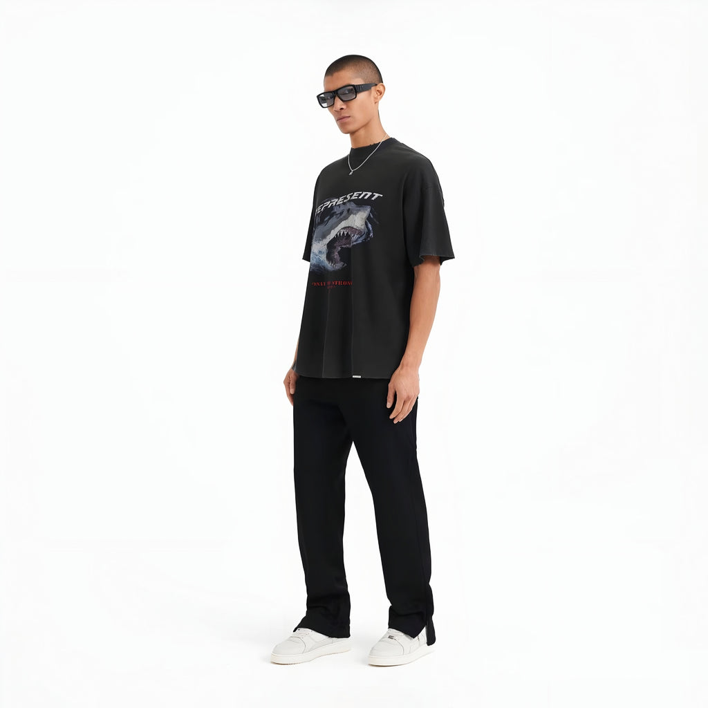 Represent UK Only The Strong Survive Vintage Black Tee