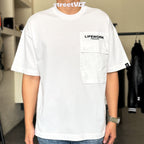 Life Work Korea Woven Pocket Embroidered Tee