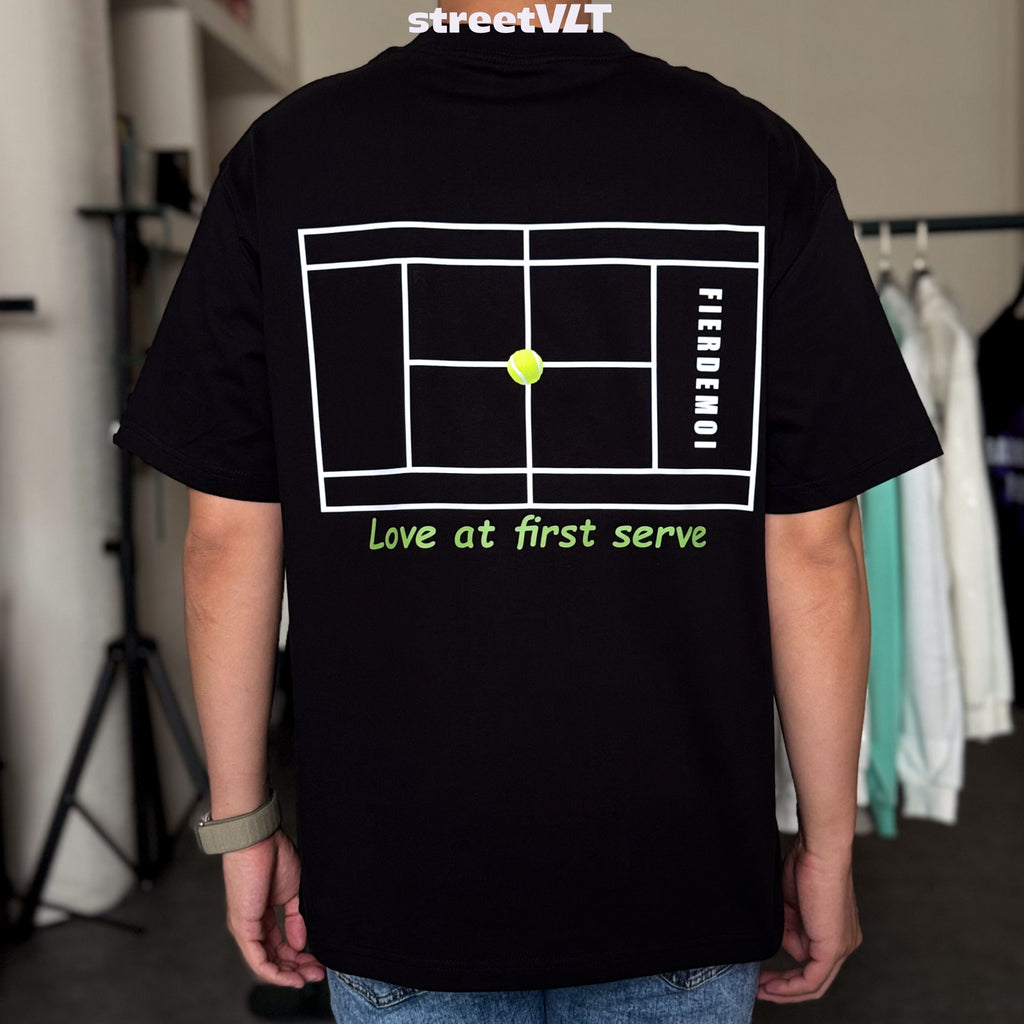 Fier De Moi Love at First Serve Tee