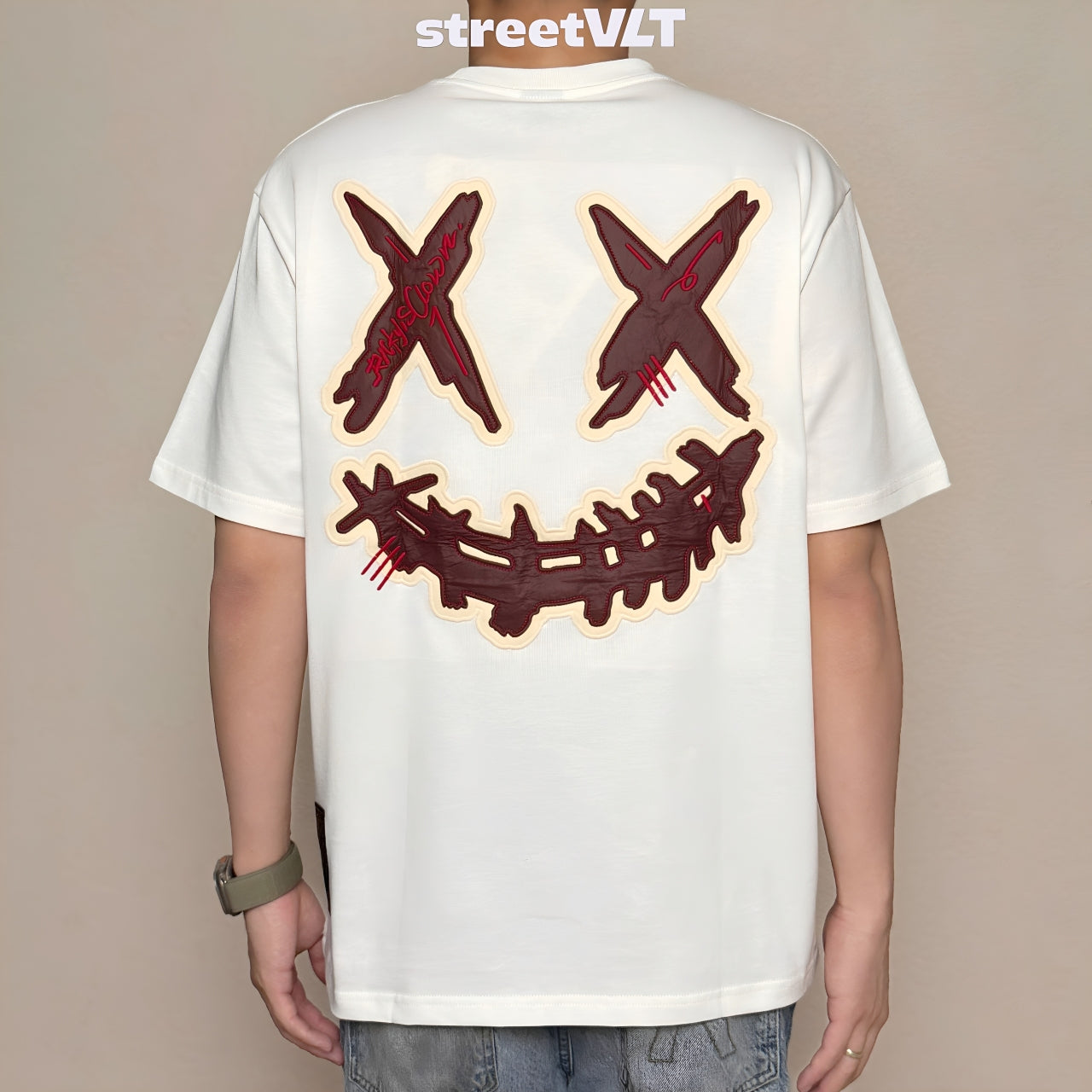 Ricky is Clown Overlapping Scarlet Tee