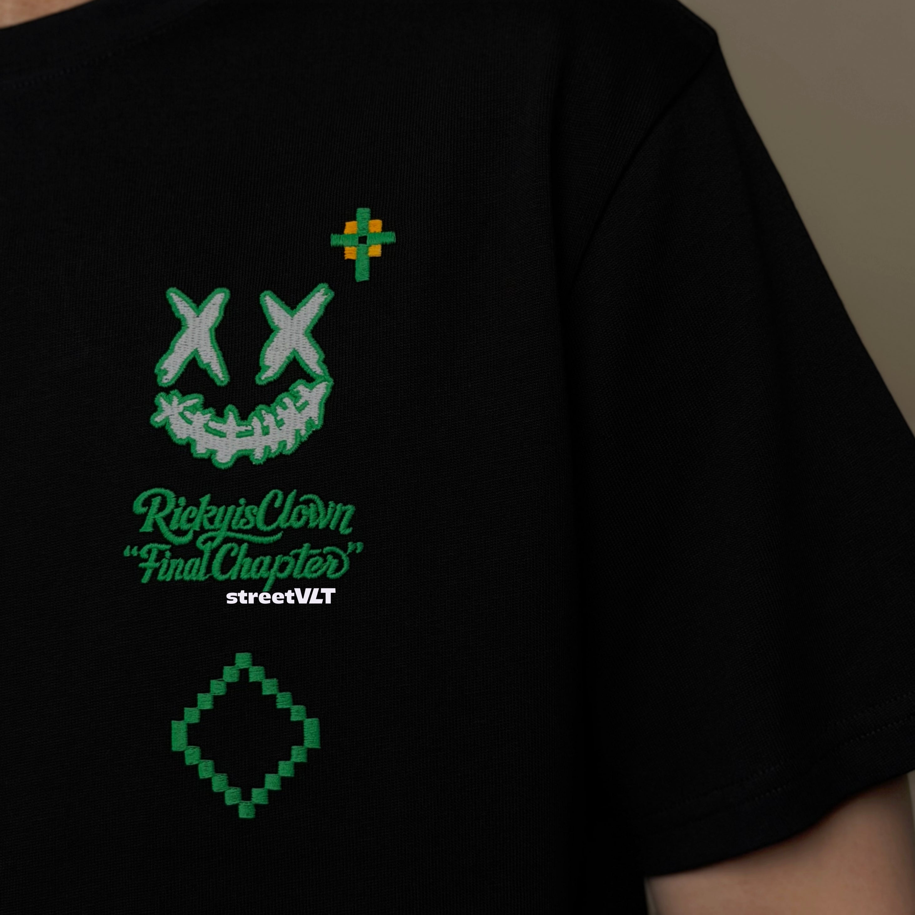 Ricky is Clown Geometrical Christmas Night Tee