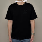 Ricky is Clown Black Mamba Diablo Snakeskin Embroidery Black Tee