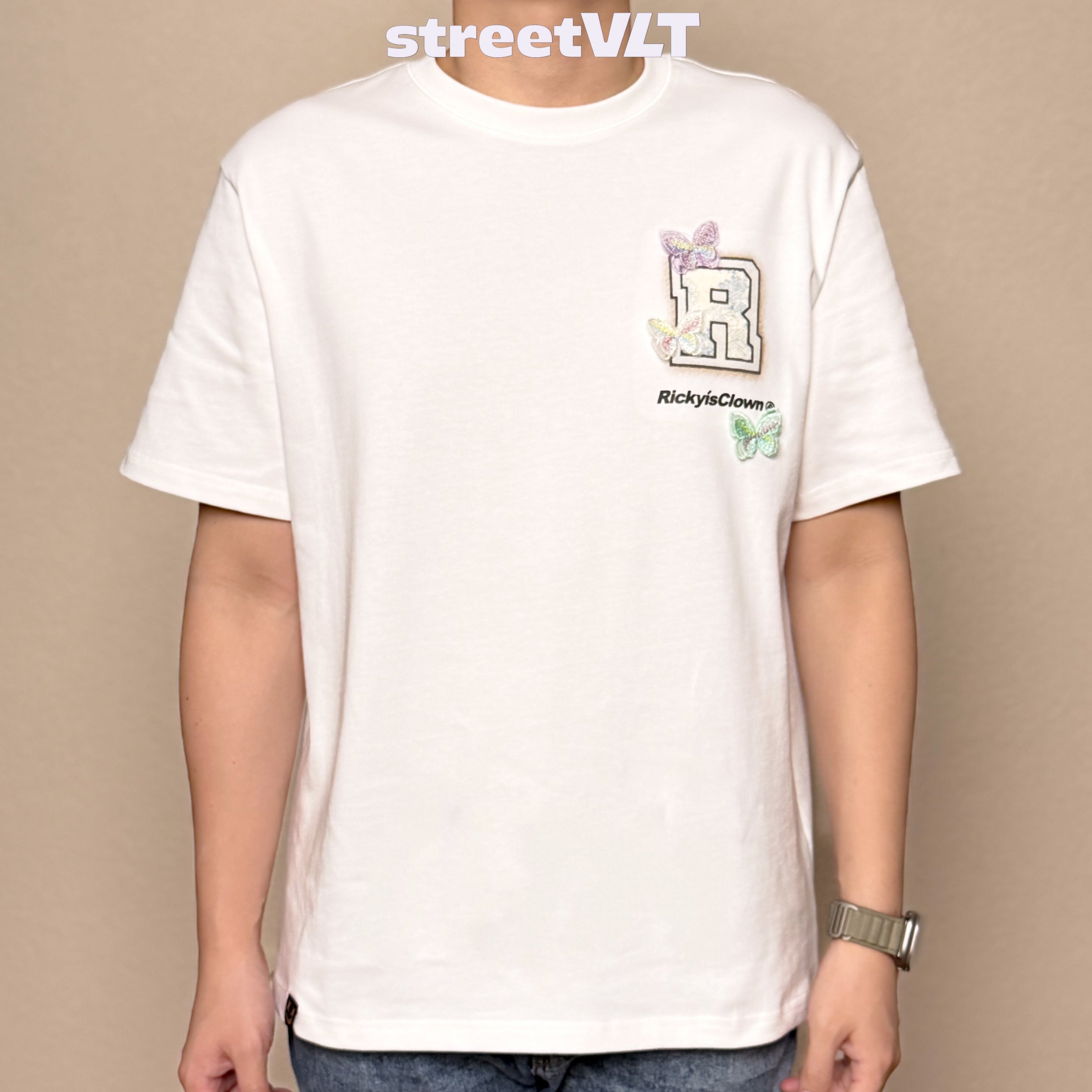 Ricky is Clown Colorful Butterfly Silk Language Tee