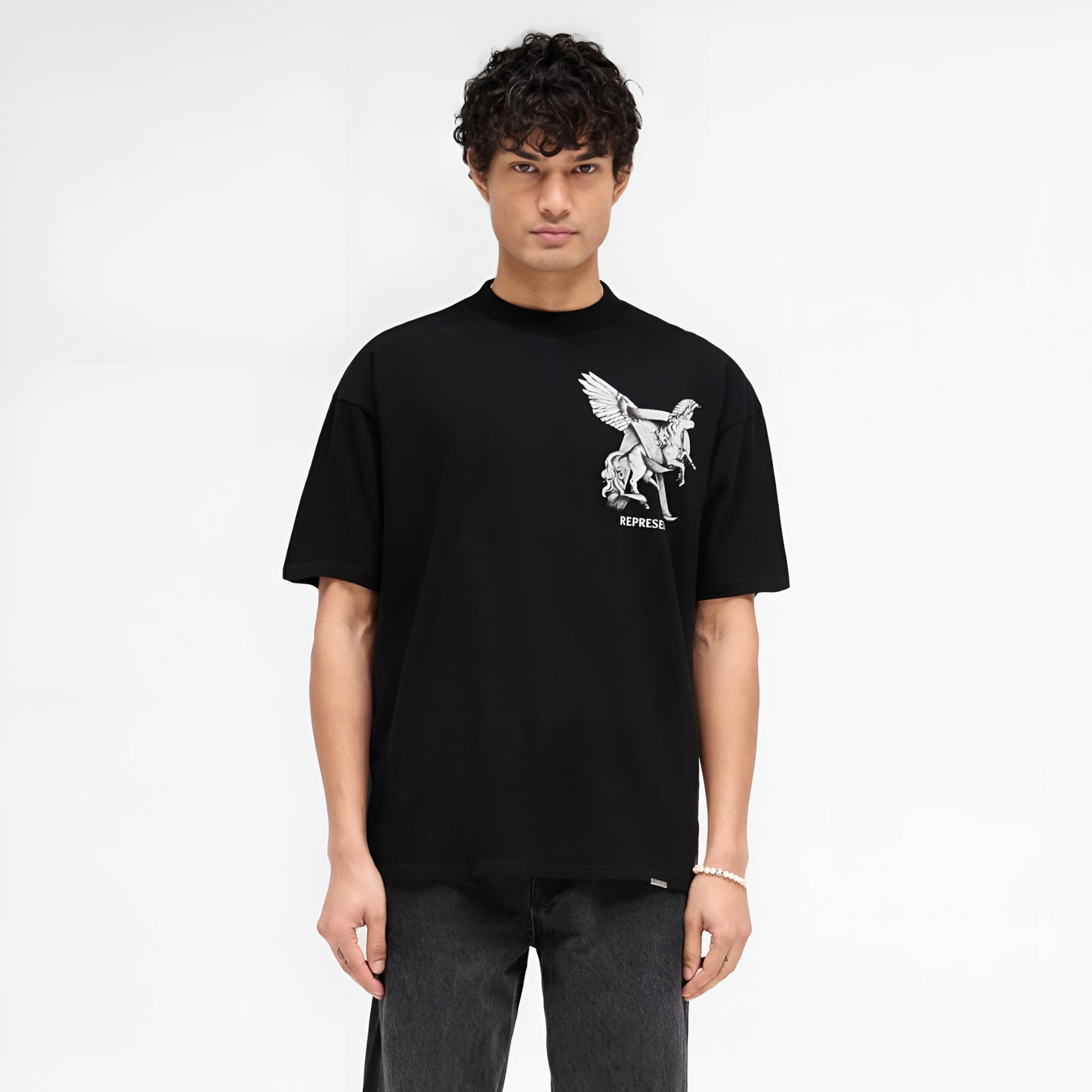 Represent UK Elegance In Motion Jet Black Tee