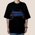 Doubleback Thunder Logo Oversized Black Tee