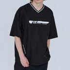 Life Work Korea V-Neck Nylon Tee