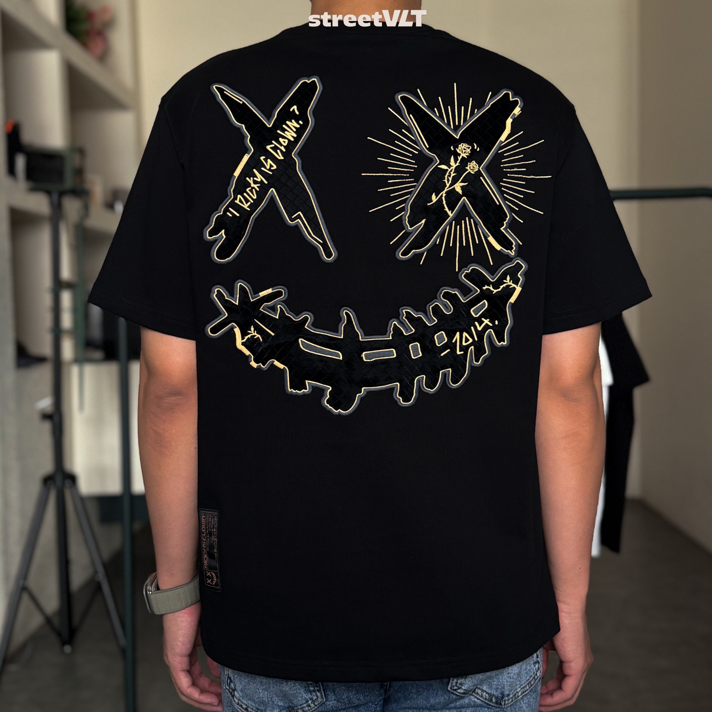 Ricky is Clown Golden Briar Thorn Bush Embroidered Tee