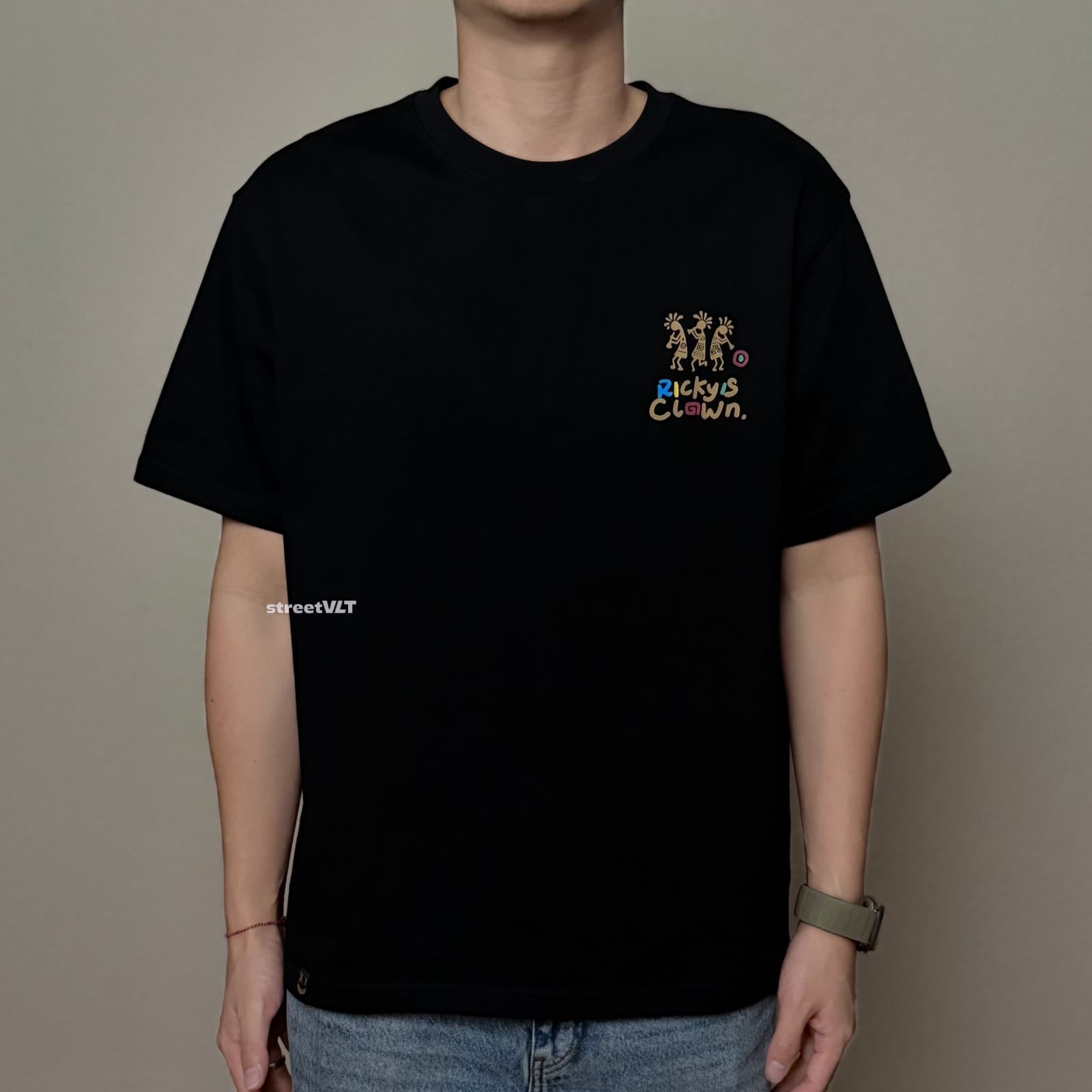 Ricky is Clown Stone Age Embroidered Tee