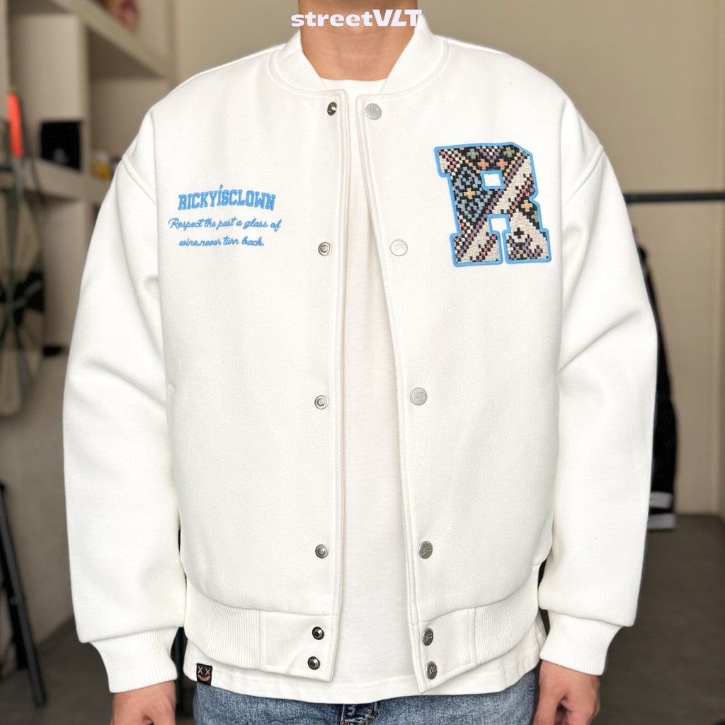 Ricky is Clown Labyrinth Ethnic Varsity Jacket
