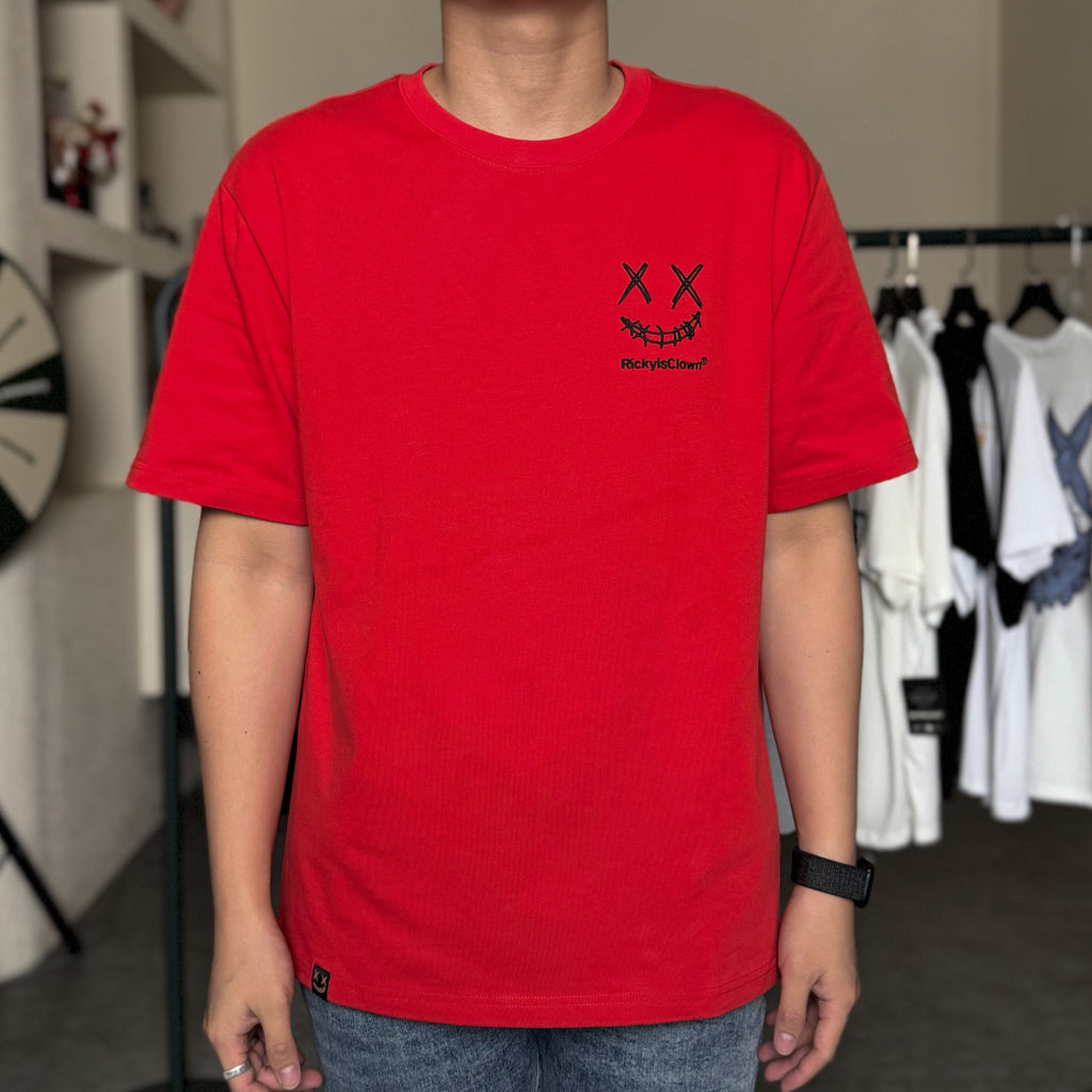 RIC Ricky is Clown Black Mamba Embroidery Red Tee Original