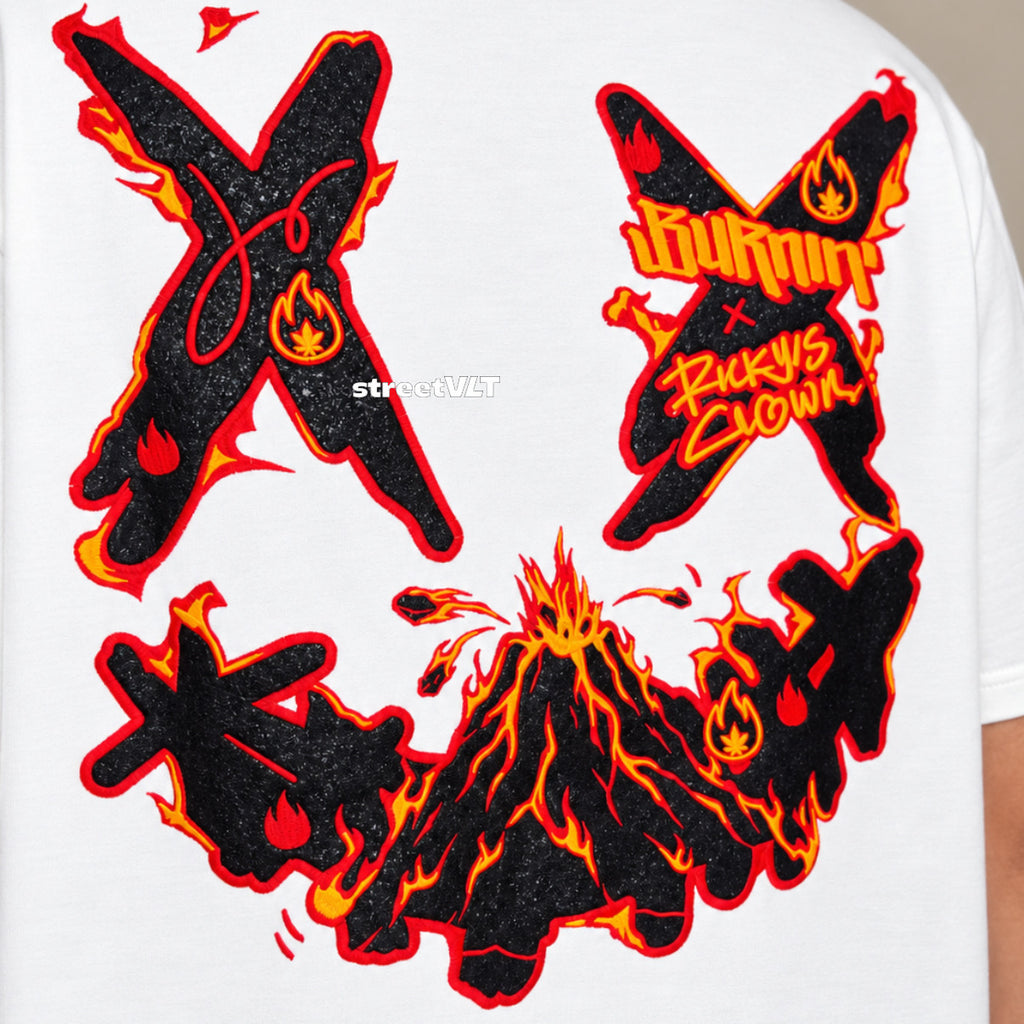 RIC Ricky is Clown Thermal Heat Flow Deformation Embroidered Tee