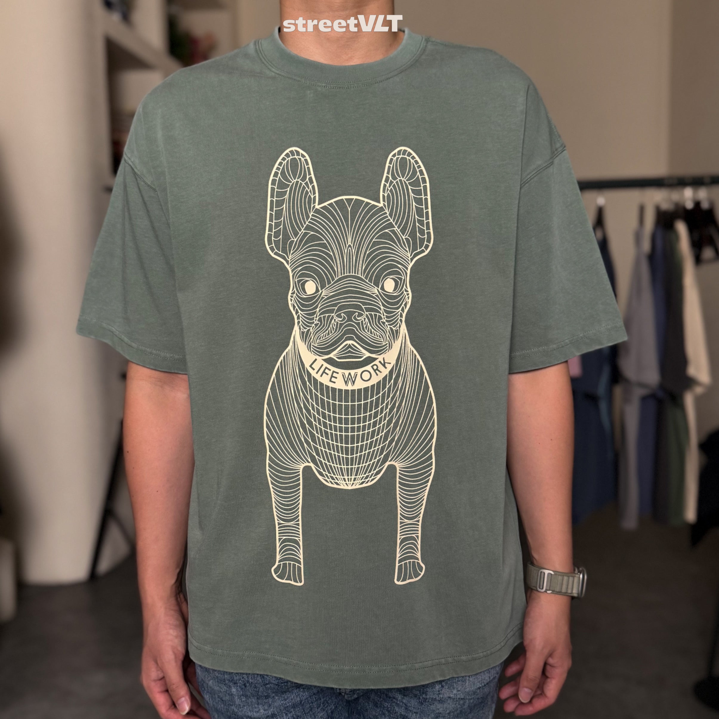 Life Work Korea Washed Big Radog Tee