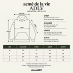 ADLV Border Line Basic Logo Washing Hoodie Acme De La Vie