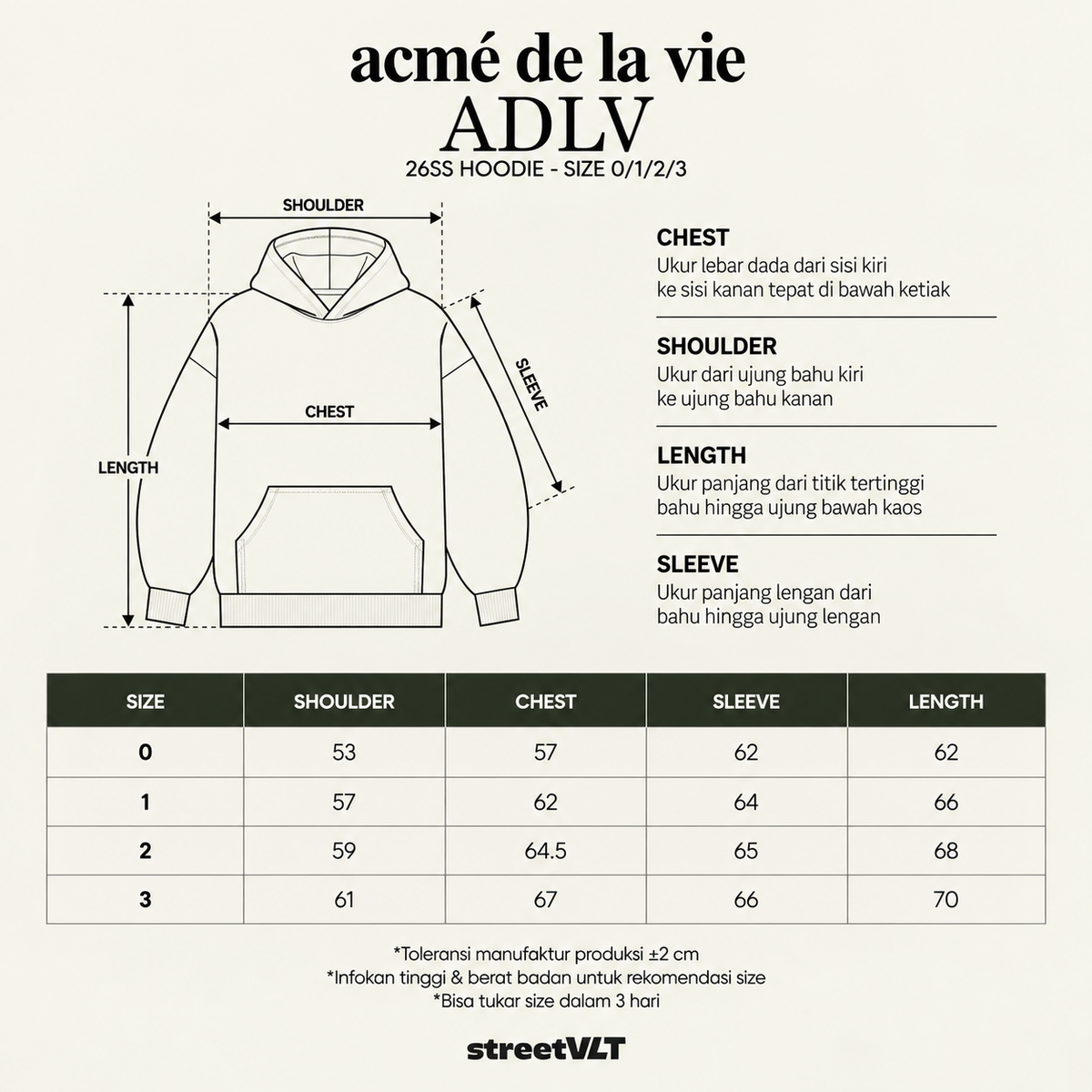 ADLV Border Line Basic Logo Washing Hoodie Acme De La Vie