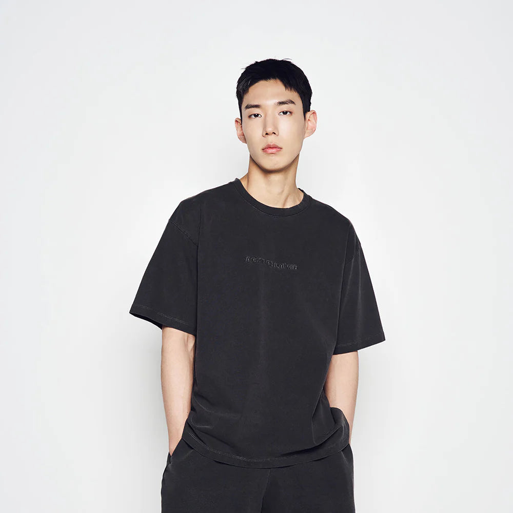ADLV Simple Logo Pigment Short Sleeve T-Shirt