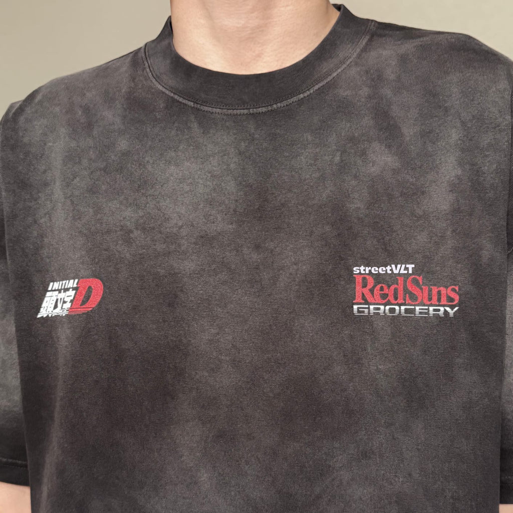 Gro Grocery Tarmac Initial D Ryosuke Takahashi RX-7 Washed Graphic Tee