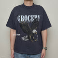 Gro Grocery Vintage Eagle Graphic Washed Boxy Tee