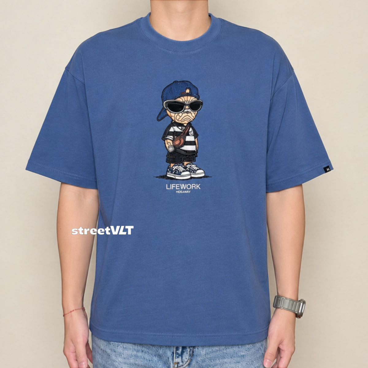Life Work Korea Snapback Hipdog Tee