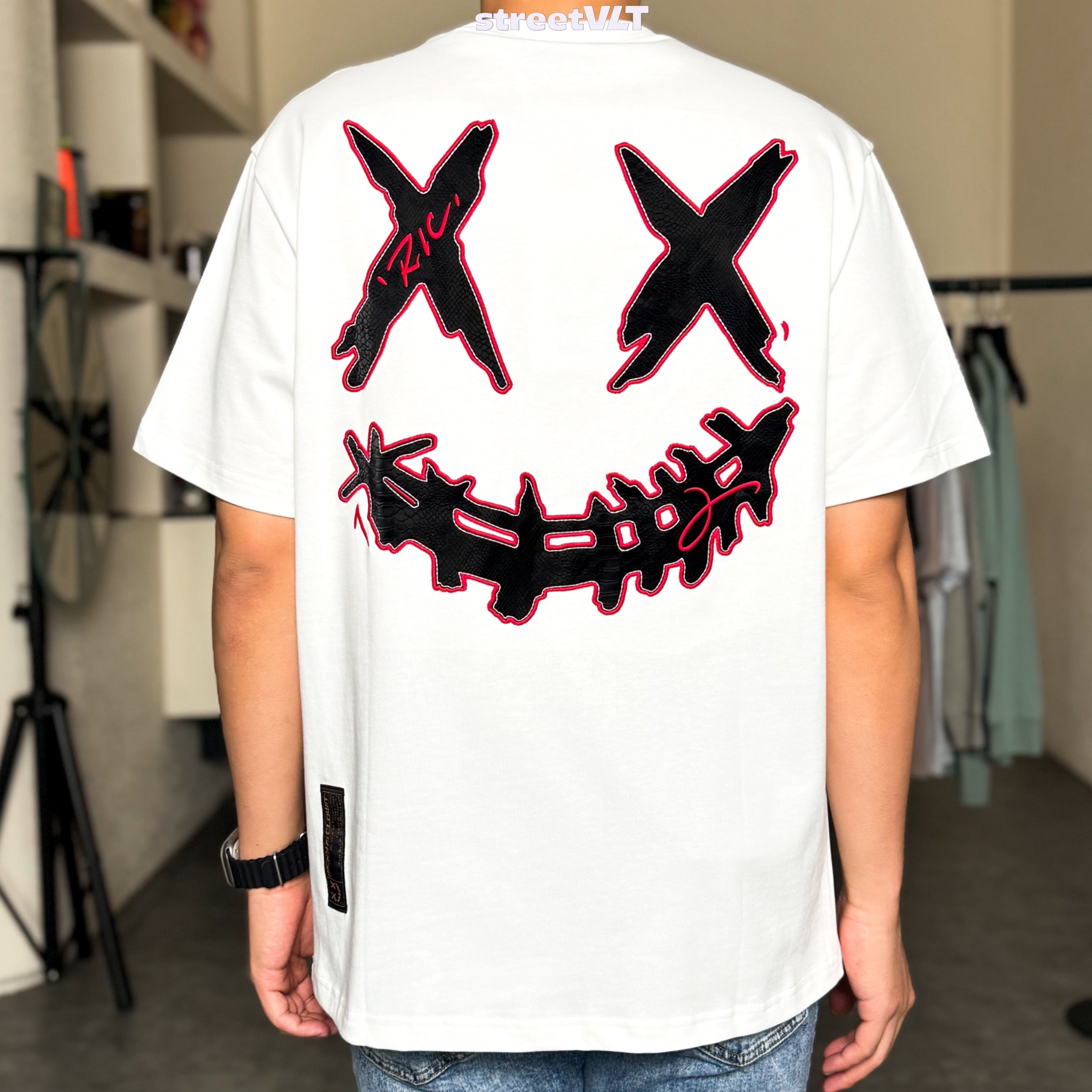 RIC Ricky is Clown Mamba Colors Leather Embroidered Tee Original