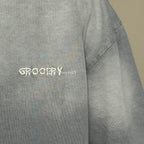 Gro Grocery Dirty Washed Painted Slogan Tee