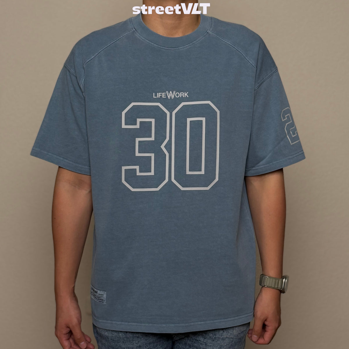 Life Work Korea Pigment Dyed Numbering Tee Lifework Original