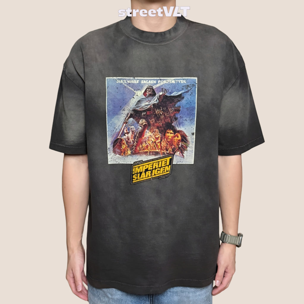 Gro Grocery Star Wars The Emperor Strikes Back 1980 Poster Washed Tee