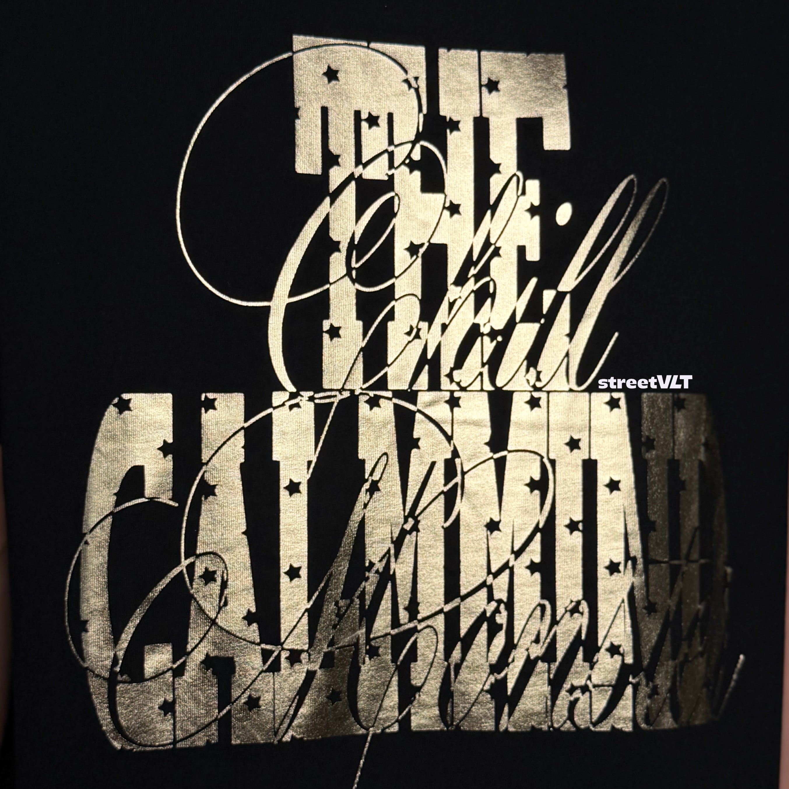 Calmmind Gold Foil Metallic Monster Graphic Tee