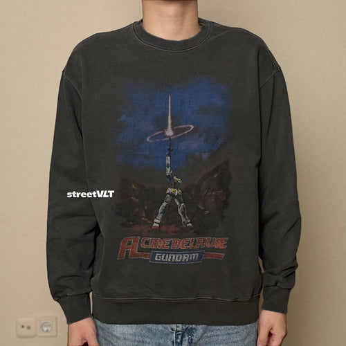 ADLV Mobile Suit Gundam Last Shooting Pigment Washing Sweatshirt Acme De La Vie
