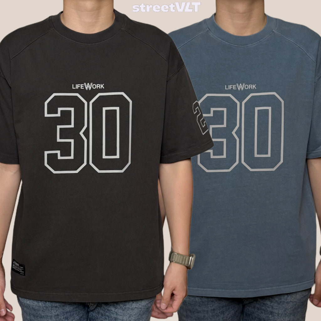 Life Work Korea Pigment Dyed Numbering Tee Lifework Original