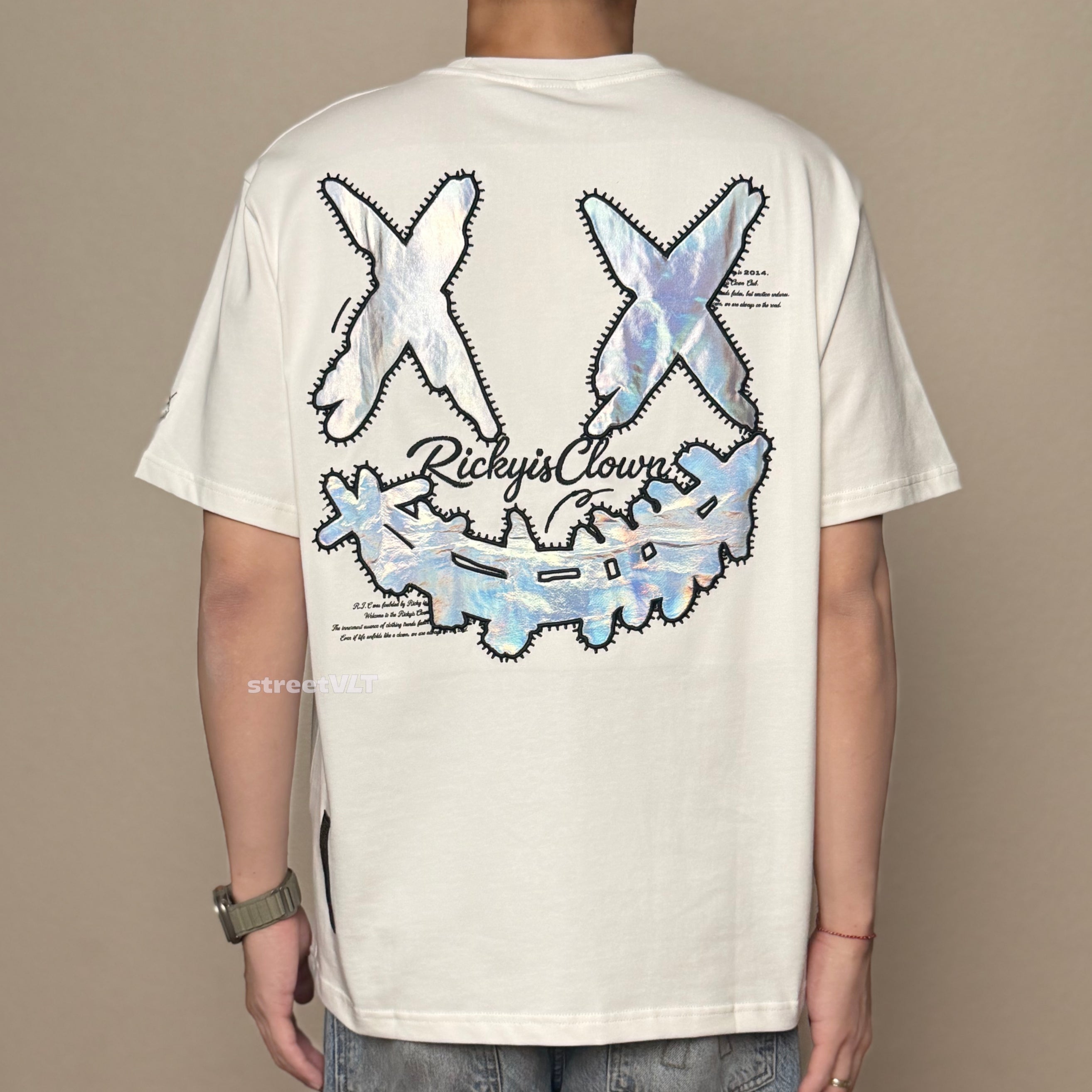 Ricky is Clown Light Wing Iridescent Tee