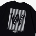 Life Work Korea W Stripe Logo Tee